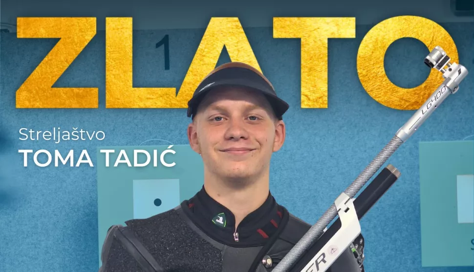 SKOPJE, 24. srpnja 2025. (Hina) - Hrvatska ima prvu zlatnu medalju na XVIII. ljetnom Europskom olimpijskom festivalu mladih (EYOF) u Skopju. Četvrtog natjecateljskog dana za nju se pobrinuo strijelac Toma Tadić, koji je ulogu favorita potvrdio najboljim učinkom i u prvom dijelu natjecanja u disciplini zračna puška 10 m.