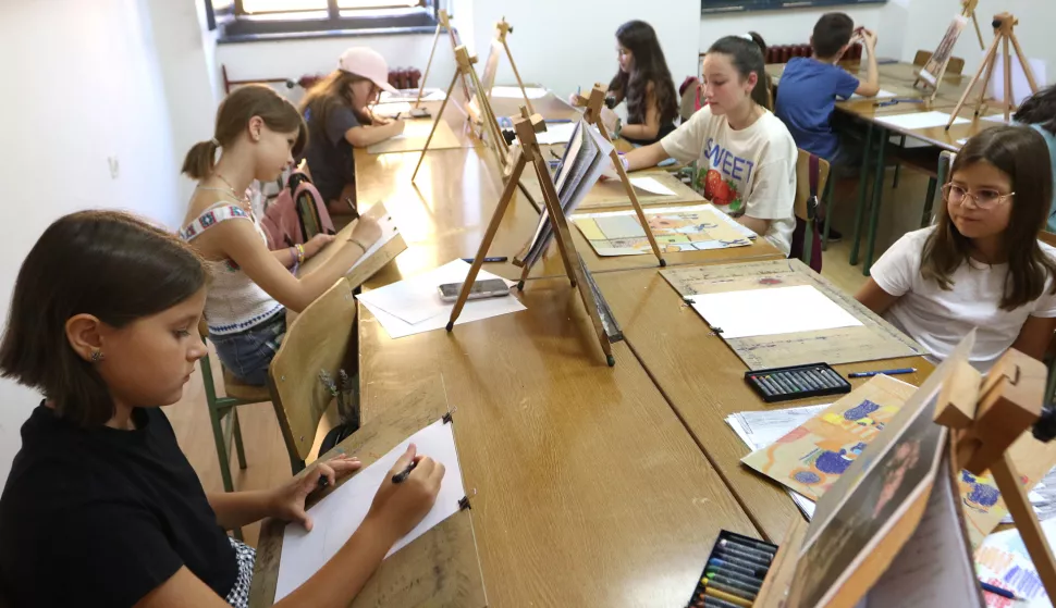 Osijek, 25. 07. 2025, Dom tehnike u Tvrđi, ljetne radionice za dijecu.snimio GOJKO MITIĆ