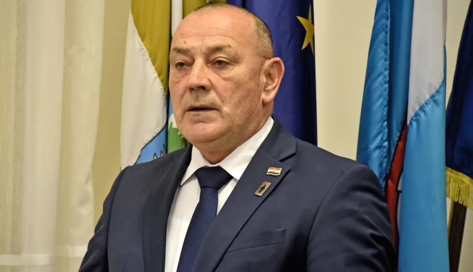 Vukovar, 10.03.2025. - Potpredsjednik Vlade i ministar hrvatskih branitelja Tomo Medved nazočio je identifikaciji posmrtnih ostataka žrtava iz Domovinskog rata u Nacionalnoj memorijalnoj bolnici "Dr. Juraj Njavro". Na fotografiji Tomo Medved.foto HINA/ Gordan PANIĆ/ gp