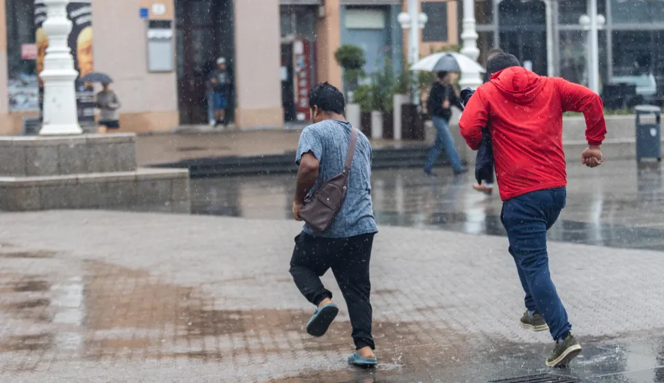 27.07.2025., Zagreb - Kisa i nevrijeme u Zagrebu Photo: Mia Slafhauzer/PIXSELL