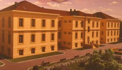 Pakrac, 2.8.2025. - U Pakracu počinje uređenje prvog braniteljskog centra u kojima će braniteljima u zdravstvenoj i socijalnoj potrebi biti omogućeni trajna skrb i boravak. Na fotografiji budući prvi braniteljski centar u Pakracu. foto HINA/ Nikola BLAŽEKOVIĆ/ nb