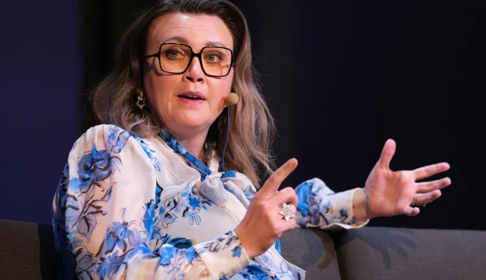 Swedish writer Camilla Lackberg during the presentation of her book Bronze Dreams at Espacio Telefonica in Madrid, Spain, 5 February. (Photo by Oscar Gonzalez/Sipa USA) Photo: Oscar Gonzalez/SIPA USA