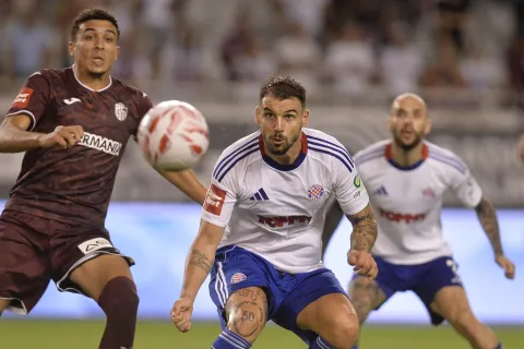 Split - 3.08.2025.- Susret 1. kola HNL-a Hajduk - Istra 1961. foto HINA/ Mario STRMOTIĆ/ms 