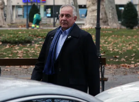 Zagreb, 4.2.2019 - Ivo Sanader dolazi na Županijski sud u Zagrebu. Foto HINA/ Dario GRZELJ/ dag