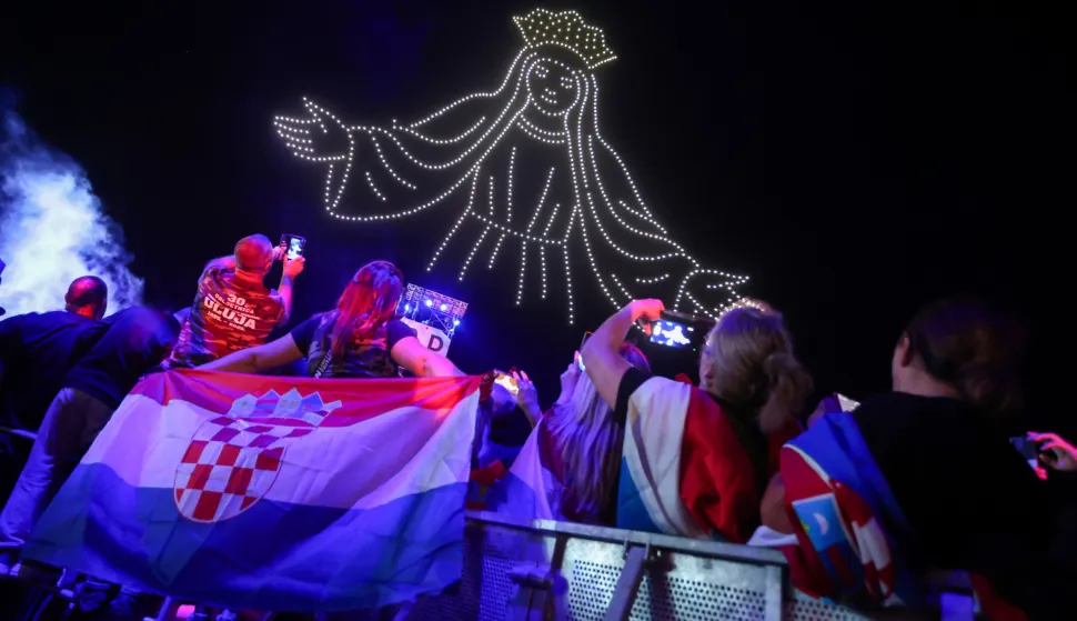 04.08.2025., Sinj - Veliki koncert Marka Perkovica Thompsona u Sinju. Photo: Matija Habljak/PIXSELL