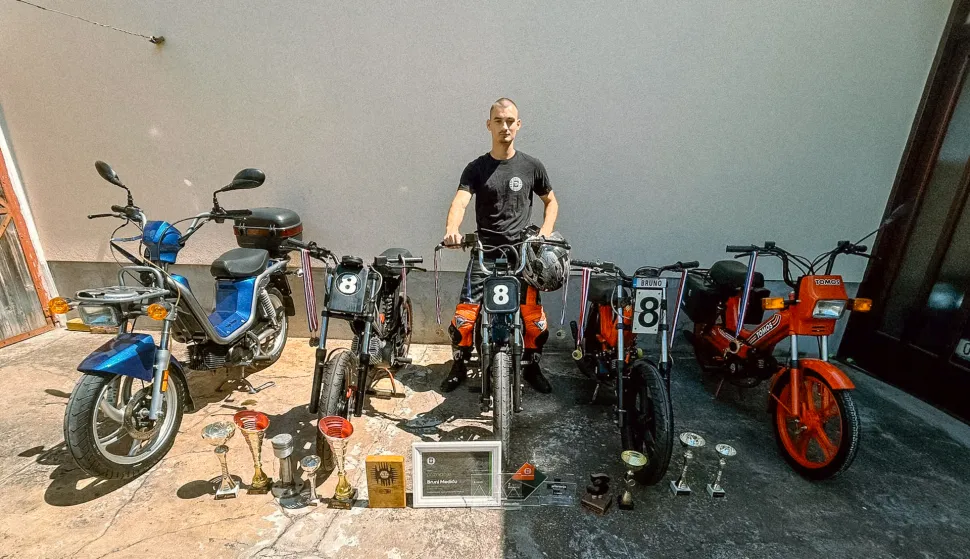 Utrke mopedima Tomos - liga - Osječanin vozi - O2SUstupljene fotografije