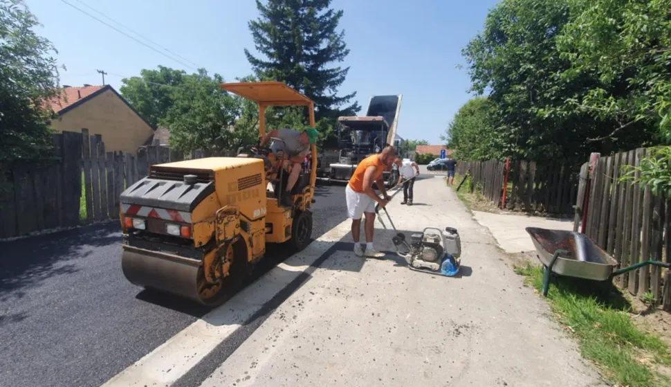 Čepin - Ulica bana Jelačića - staze - gradnjakolovoz 2025.