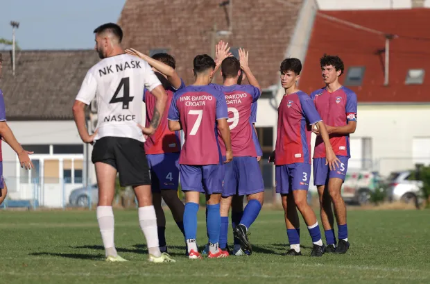Osijek, 09. 08. 2025., Igrali&scaron;te na Zelenom polju, memorijal Vlado Liović, finale, NA&Scaron;K (Na&scaron;ice)- Croatia (Đakovo)SNIMIO BRUNO JOBST