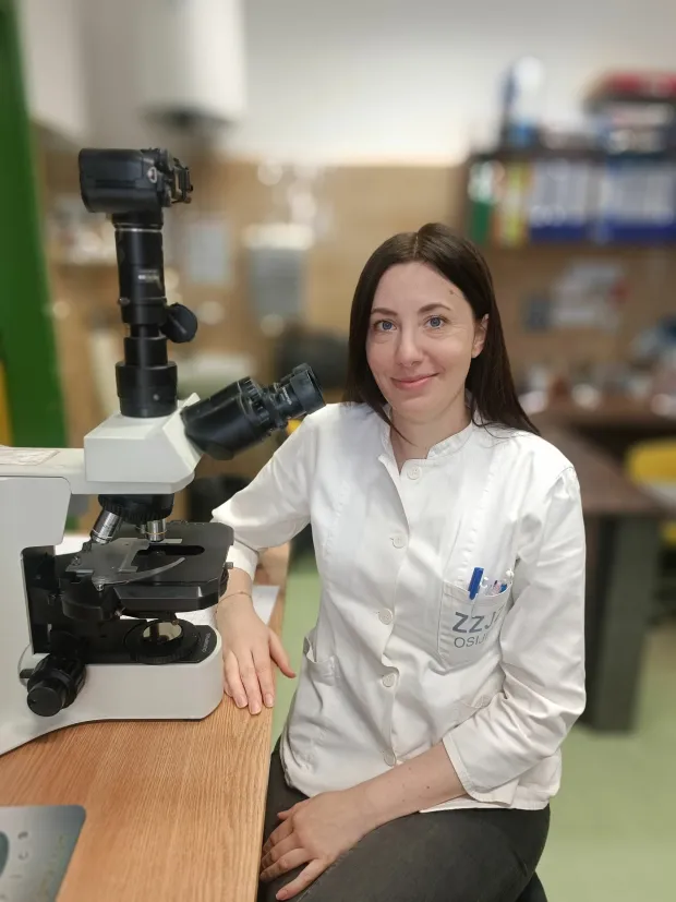 Mirta Eberhard magistra biologije u Nastavnom zavodu za javno zdravstvo OBŽ