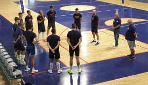 Osijek, 11. 08. 2025., Mala dvorana Gradski vrt, odbojka, MOK Mursa, Mursa, prozivkaSNIMIO BRUNO JOBST
