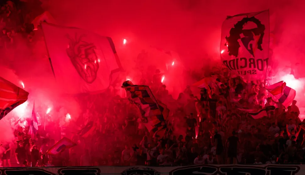 Split, 10.08.2025. - Susret 2. kola HNL-a Hajduk - Gorica.foto HINA/ Miroslav Lelas/ lm