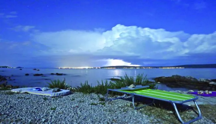 31.07.2015., Zadar - Zadarsko podrucje u noci je pogodilo grmljavinsko nevrijeme. Photo: Borna Filic/PIXSELL------četiri stupca novosti