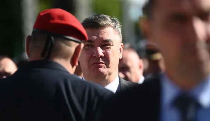 Knin, 05.08.2025. - Obilje?avanje Dana pobjede i domovinske zahvalnosti, Dana hrvatskih branitelja i 30. obljetnice Vojno-redarstvene operacije "Oluja". Na fotografiji Zoran Milanovi?. foto HINA/ Mario STRMOTI?/ ms