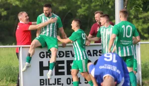 Vardarac, 03. 05. 2025, Igralište u Vardarcu, nogomet, Vardarac - Jedinstvo (Donji Miholjac), MŽNL Osijek - Vinkovci.snimio GOJKO MITIĆ