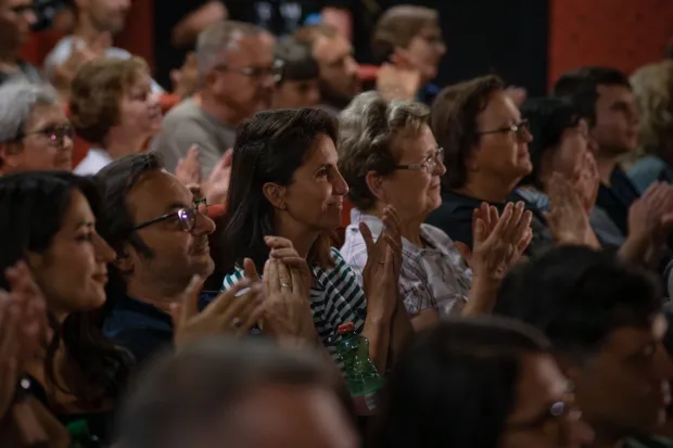 Osijek, Kino Urania, 23. 08. 2025., premijera filma "Lekcije moga tate" Dalija Dozet, kino; film; filmovi; dokumentarac; premijera; Dalija Dozet; publika; kultura; OLJK; pljesak