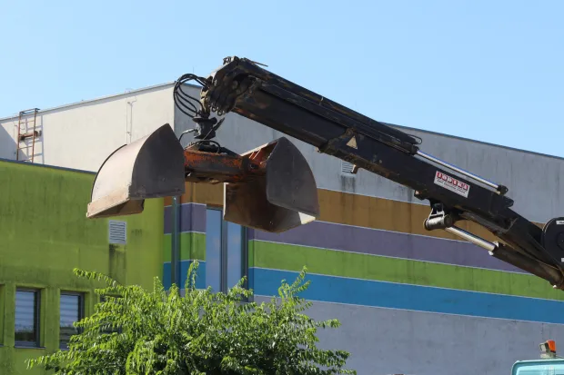 Bilje, 25. 08. 2025, Dječji vrtić Grlica u Bilju se proširuje, radovi.snimio GOJKO MITIĆ