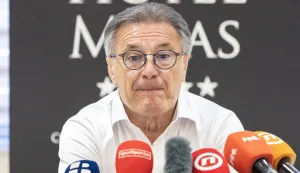 23.06.2025.,Mostar, Bosna i Hercegovina - Konferencija za medije Zdravka Mamica.   Photo: Denis Kapetanovic/PIXSELL