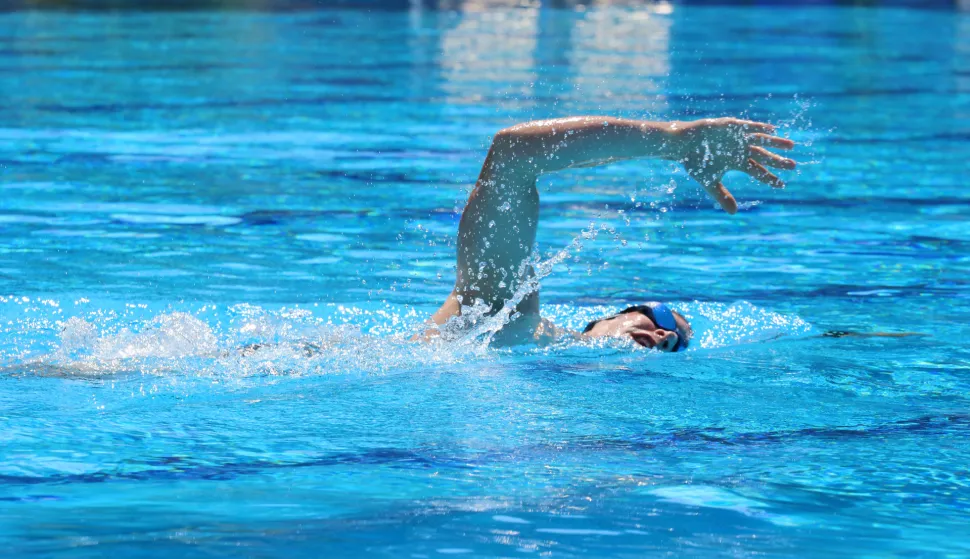 Osijek, 15. 06. 2025, SRC Copacabana, bazeni, počela sezona kupanja na bazenima Copacabane.snimio GOJKO MITIĆ