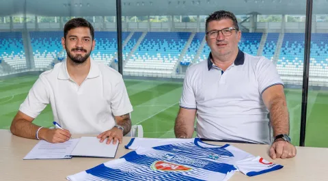 David Čolina i Alen Petrović. NK Osijek.