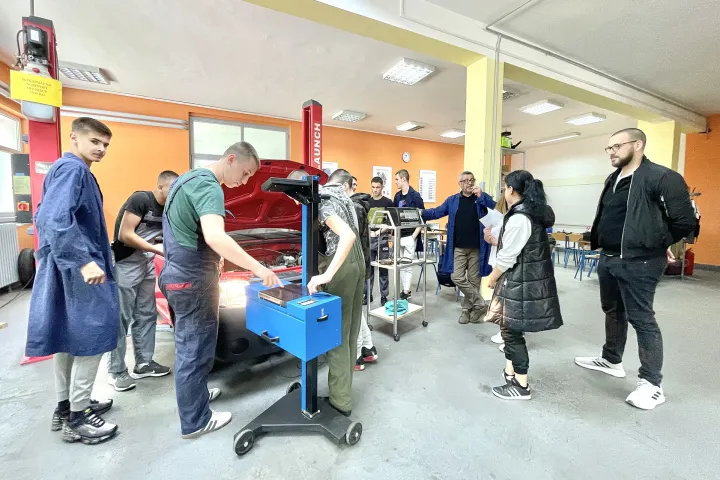 Osijek, 09. 05. 2023, Strojarska skola, Dani otvorenih vrata, cnc, robotika, automehanika, obnovljivi izvor energije, radioniceSNIMIO BRUNO JOBST