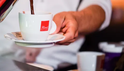 16.05.2018., Zagreb - U kavani Johann Franck predstavljene su dva nova proizvoda tvrtke Franck. Photo: Sandra Simunovic/PIXSELL