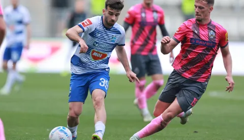 09.05.2025., stadion Opus Arena, Osijek - SuperSport HNL, 34. kolo, NK Osijek - NK Lokomotiva. Domagoj Bukvic, Art Smakaj Photo: Davor Javorovic/PIXSELL