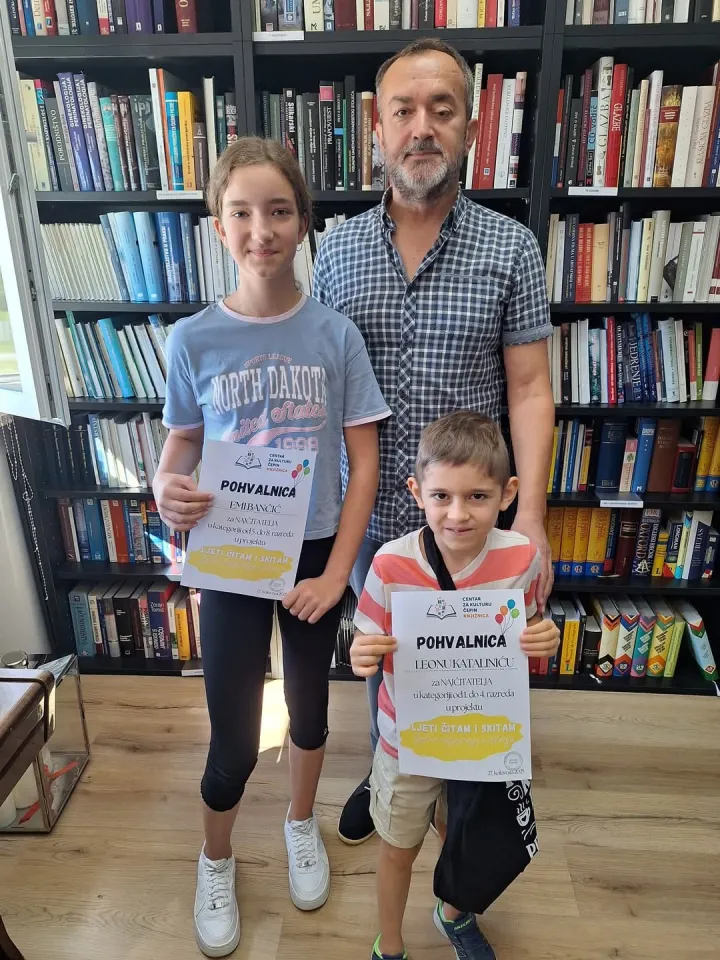 Ema i Leon su najčitatelji ljeta u knjižnici u Čepinu