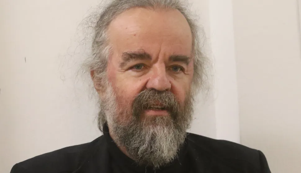 Osijke, 12. 12. 2023, Filozofski fakultet Osijek, FFOS, soba 39 na I. katu Filozofskog fakulteta: gostovanje Miljenka Jergovića. snimio GOJKO MITIćš