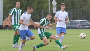 Vardarac, 23. 08. 2025, Otvorenje V Arene u Vardarcu i nogometna utakmica, Vardarac - Bedem (Ivankovo), Treča NL Istok. Prva utakmica na V Areni.snimio GOJKO MITIĆ