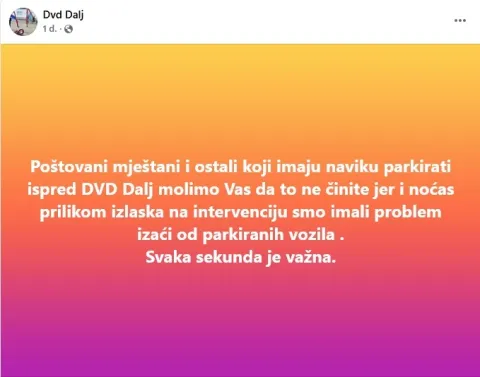 DVD Dalj apelira na sumještane