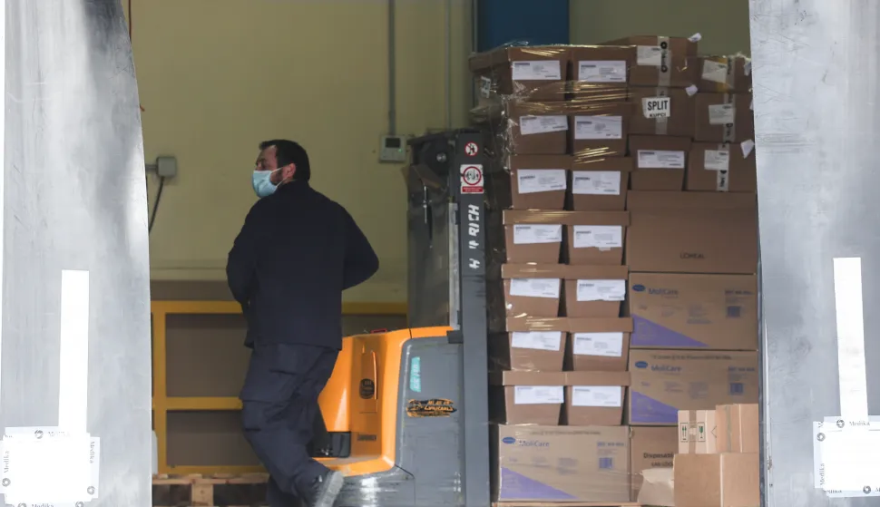 30.03.2021., Zagreb - Jasminko Herceg predsjednik uprave medike odrzao konferenciju za medije povodom obustave lijekova bolnicama.Photo: Marko Prpic/PIXSELL