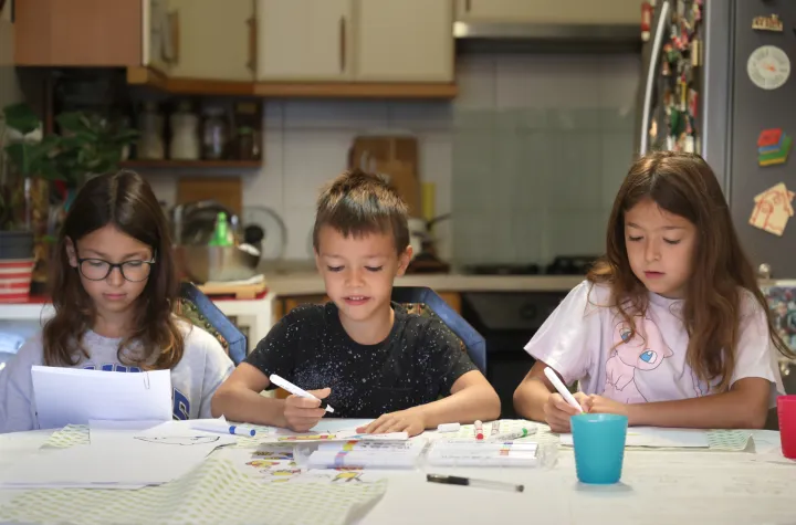 Osijek, 01. 09. 2025., Školarnica, prvašići, prvašić, osnovna škola, škola, Meri Šeršić; Maro Seršić; Sofija SeršićSNIMIO BRUNO JOBST