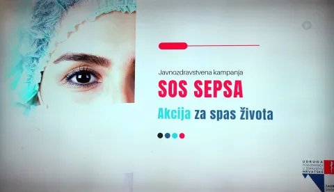 Rijeka, 02.09.2025. - Povodom Svjetskog dana sepse, Udruga poslodavaca u zdravstvu Hrvatske i njezino Stručno dru&scaron;tvo bolnica u novom bolničkom kompleksu KBC-a Rijeka na Su&scaron;aku organizirali su javnozdravstvenu akciju "SOS - spas života". Na događaju su govorili Alen Ružić, ravnatelj KBC-a Rijeka, Vi&scaron;nja Ivančan, predsjednica Hrvatskog dru&scaron;tva za anesteziologiju, reanimatologiju i intezivnu medicinu i Tereza &Scaron;arić, Promeritus savjetovanje. foto HINA/ Miljenko KLEPAC/ mk