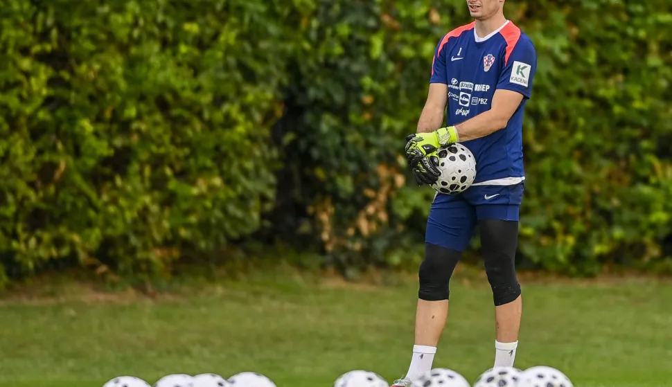 02.09.2025., Zagreb - Trening hrvatske nogometne reprezentacije na stadionu Maksimir uoci utakmica protiv Farskih otoka i Crne Gore u kvalifikacijama za Svjetsko prvenstvo. Dominik Livakovic Photo: Igor Soban/PIXSELL