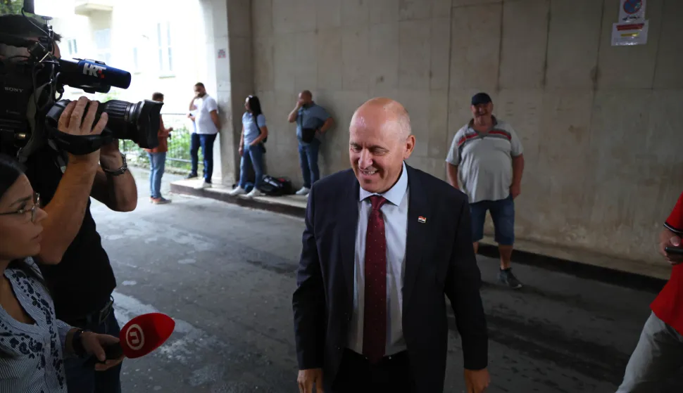 Zagreb, 2.9.2025.- Zajedni?ka sjednica Predsjedni?tva i Nacionalnog odbora HDZ-a. Na slici Branko Ba?i?. foto HINA/ Daniel KASAP/ ua