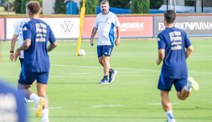 Italy's coach Gennaro Gattuso during Italy training session, FIFA World Cup match in Florence, Italy, September 01 2025 Photo: Sara Esposito/IPA Sport/ipa-agency.net/IPA