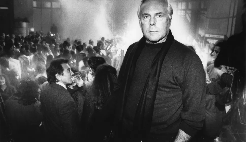 MILAN - MILAN - **SPECIAL FEE** CENTRAL STATION TRANSFORMED INTO A DISCO, GIORGIO ARMANI (MILAN - 1990-11-15, PHOTOGRAPH) ps the photo can be used respecting the context in which it was taken, and without defamatory intent of the decorum of the people represented Photo: Fotogramma/ipa-agency.net/IPA