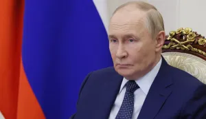 epa12256101 Russian President Vladimir Putin holds a video-meeting with members of the government at the Kremlin in Moscow, Russia, 23 July 2025. EPA/MKHAIL METZEL/SPUTNIK/KREMLIN POOL MANDATORY CREDIT