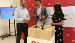 Osijek, 05. 09. 2025, Cenatar za nestalu i zlostavljanu djecu Višnjevac. Press: Kampanja Sigurno online za uspješno offline. Tomislav Ramljak, Franjo Lacković, Marijana Hineksnimio GOJKO MITIĆ