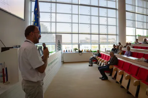 Osijek, 05. 09. 2025., Predavanje Stribora Markovića, FAZOS; predavanje; Stribor Marković, FAZOS