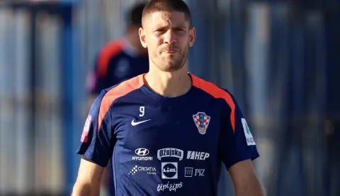 Zagreb, 01.09.2025 - Trening Hrvatske nogometne reprezentacije pred kvalifikacijske utakmice za Svjetsko prvenstvo 2026. godine protiv Farskih otoka i Crne Gore. Na slici Andrej Kramarić.foto HINA/ Damir SENČAR/ds