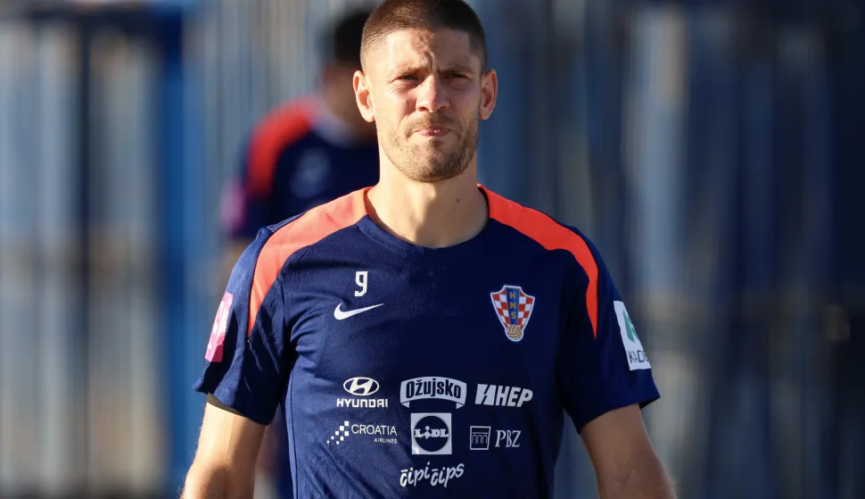 Zagreb, 01.09.2025 - Trening Hrvatske nogometne reprezentacije pred kvalifikacijske utakmice za Svjetsko prvenstvo 2026. godine protiv Farskih otoka i Crne Gore. Na slici Andrej Kramarić.foto HINA/ Damir SENČAR/ds