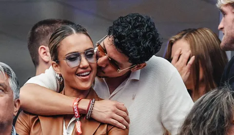 Photo by: zz/XNY/starmaxinc.comSTAR MAXCopyright 2025ALL RIGHTS RESERVEDTelephone/Fax: (212) 995-11969/7/25Jessica Alba and Danny Ramirez are seen on September 7, 2025 at the Men's Singles Final of the US Open Tennis Championships at the USTA Billie Jean King National Tennis Center in Flushing Meadows Corona Park, Queens, New York City.(NYC) Photo via Newscom Photo: zz/XNY/starmaxinc.com/NEWSCOM