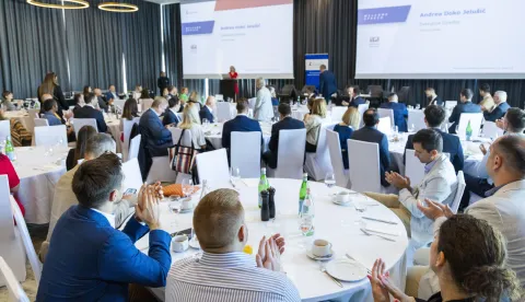 Zagreb, 08.09.2025 - Američka gospodarska komora i Enterprise Investors, jedna od vodećih private equity kompanija u srednjoj i istočnoj Europi, organizirali su "Building Enduring Businesses in Croatia". foto HINA/ Daniel KASAP/ dk