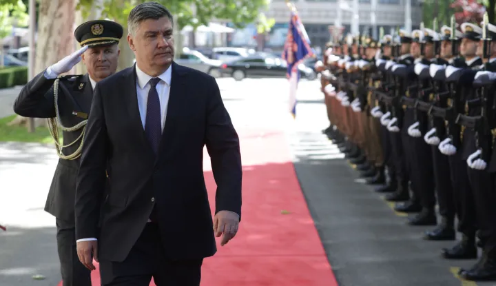 Zagreb, 28.05.2025. - Svečana akademija povodom obilježavanja Dana Hrvatske vojske, Dana Hrvatske kopnene vojske i 34. obljetnice ustrojavanja Hrvatske vojske. Na fotografiji Zoran Milanović.foto HINA/ Admir BULJUBAŠIĆ/ abu