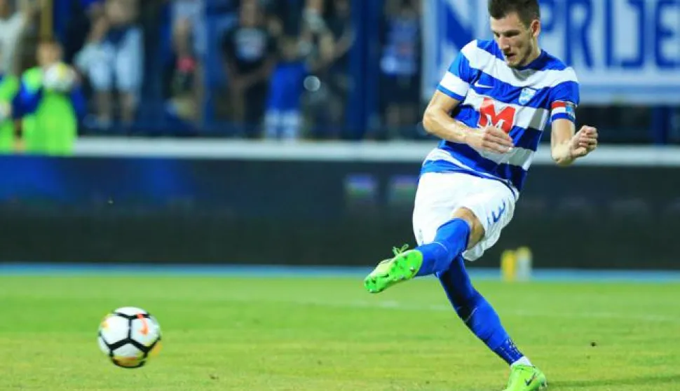 17.08.2017., stadion Gradski vrt, Osijek - Prva utakmica doigravanja za ulazak u UEFA Europsku ligu, NK Osijek - FK Austria Wien. Borna Barisic. Photo: Davor Javorovic/PIXSELL