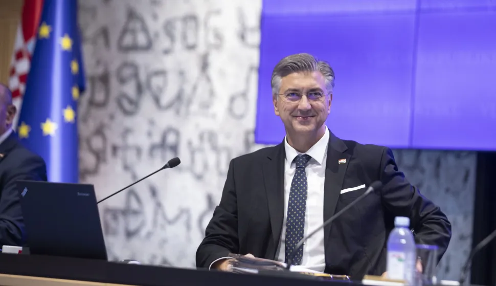 Zagreb, 11.09.2025 - Sjednica Vlade RH. Na fotografijiAndrej Plenković. foto HINA/ Daniel KASAP/ dk