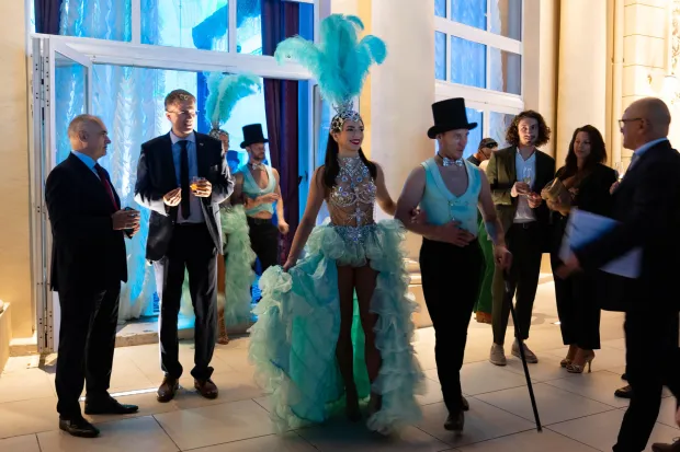 OPATIJA 12.09.2025. Bilanca uspjeha, druzenje na terasi Hotela Kvarner, fotografiranje na photo wallu, koncert Martina Kosovca. Na fotografiji: Snimila: Ana Križanec