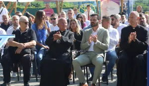 Osijek, 13. 09. 2025, Igralište kod tržnice Retfala. Dan Gradske četvrti Retfala. Anto Đapić, Ivan Jurić, Dragan Vulin i ...snimio GOJKO MIITĆ