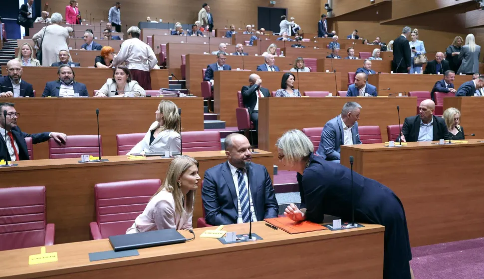 15.09.2025., Zagreb - Aktualnim prijepodnevnom, postavljanje zastupnickih pitanja Vladi, pocela je 7. sjednica Hrvatskoga sabora. Photo: Patrik Macek/PIXSELL
